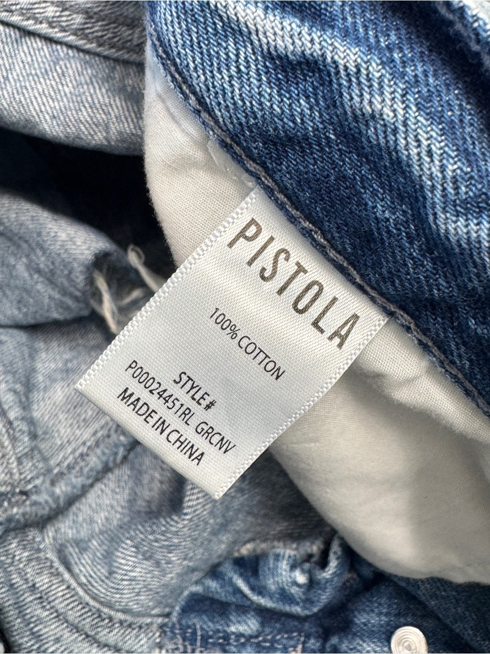 Revolve PISTOLA Nova Shorts High Waist Distressed Denim Sz 24 - Picture 4 of 12